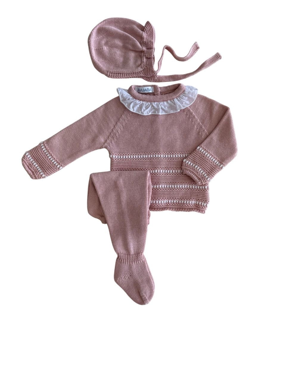 Conjunto punto 3 piezas con gorro
