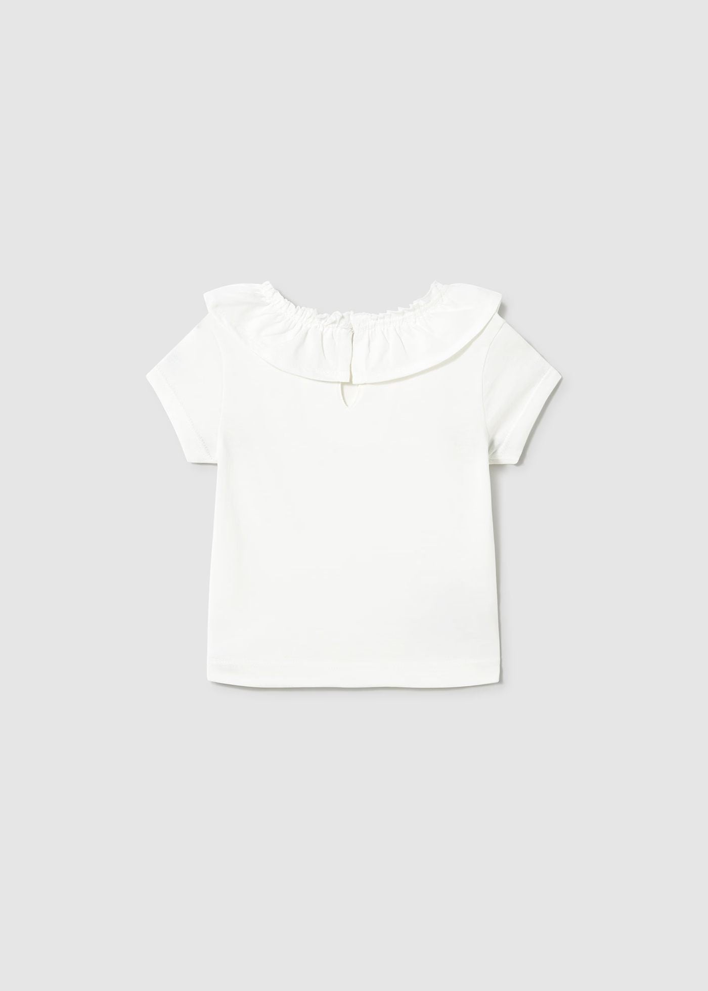 Blusa basica con cuello olán