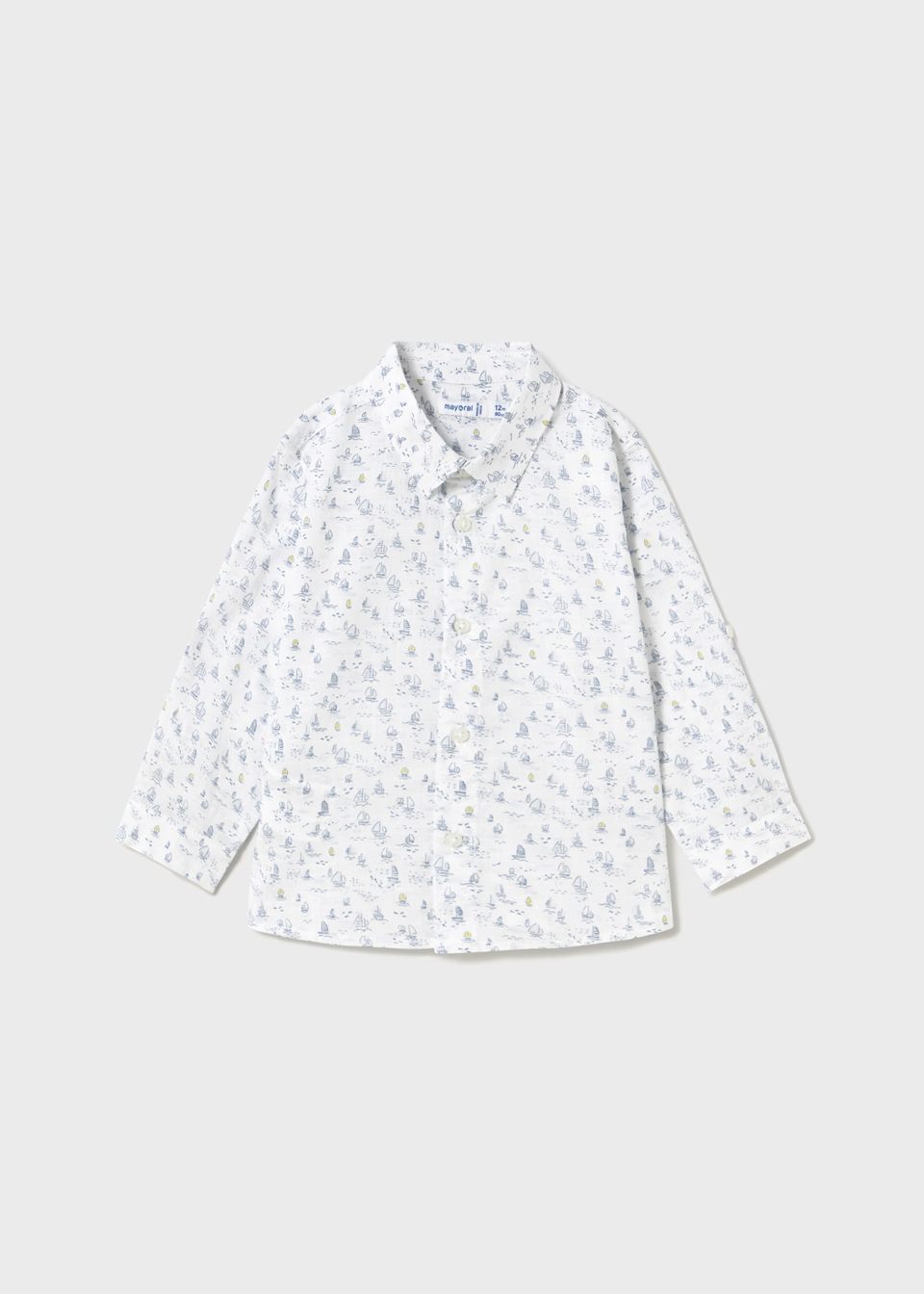 Camisa manga larga estampada barcos