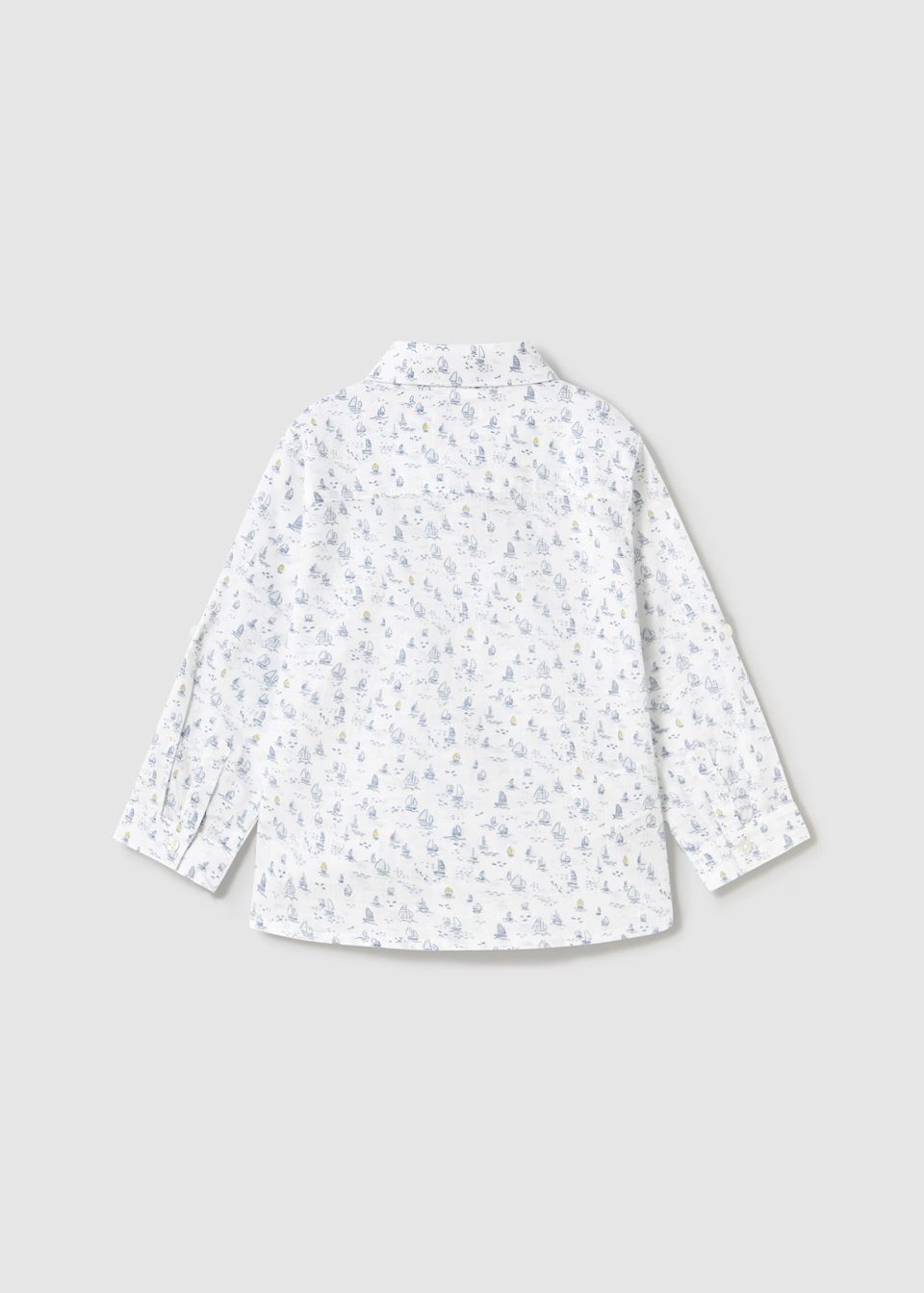 Camisa manga larga estampada barcos