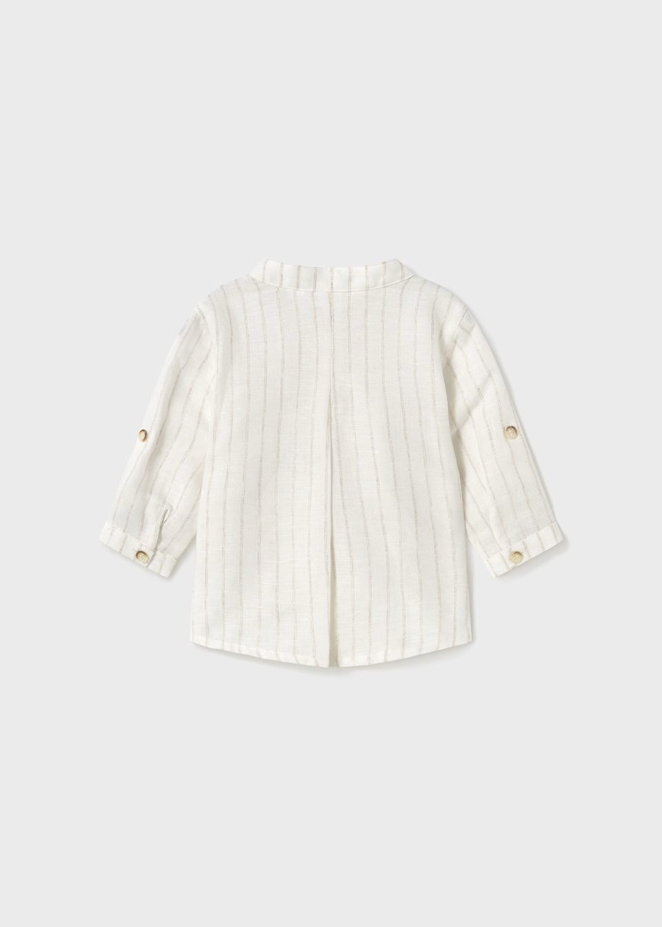 Camisa manga larga con cuello mao