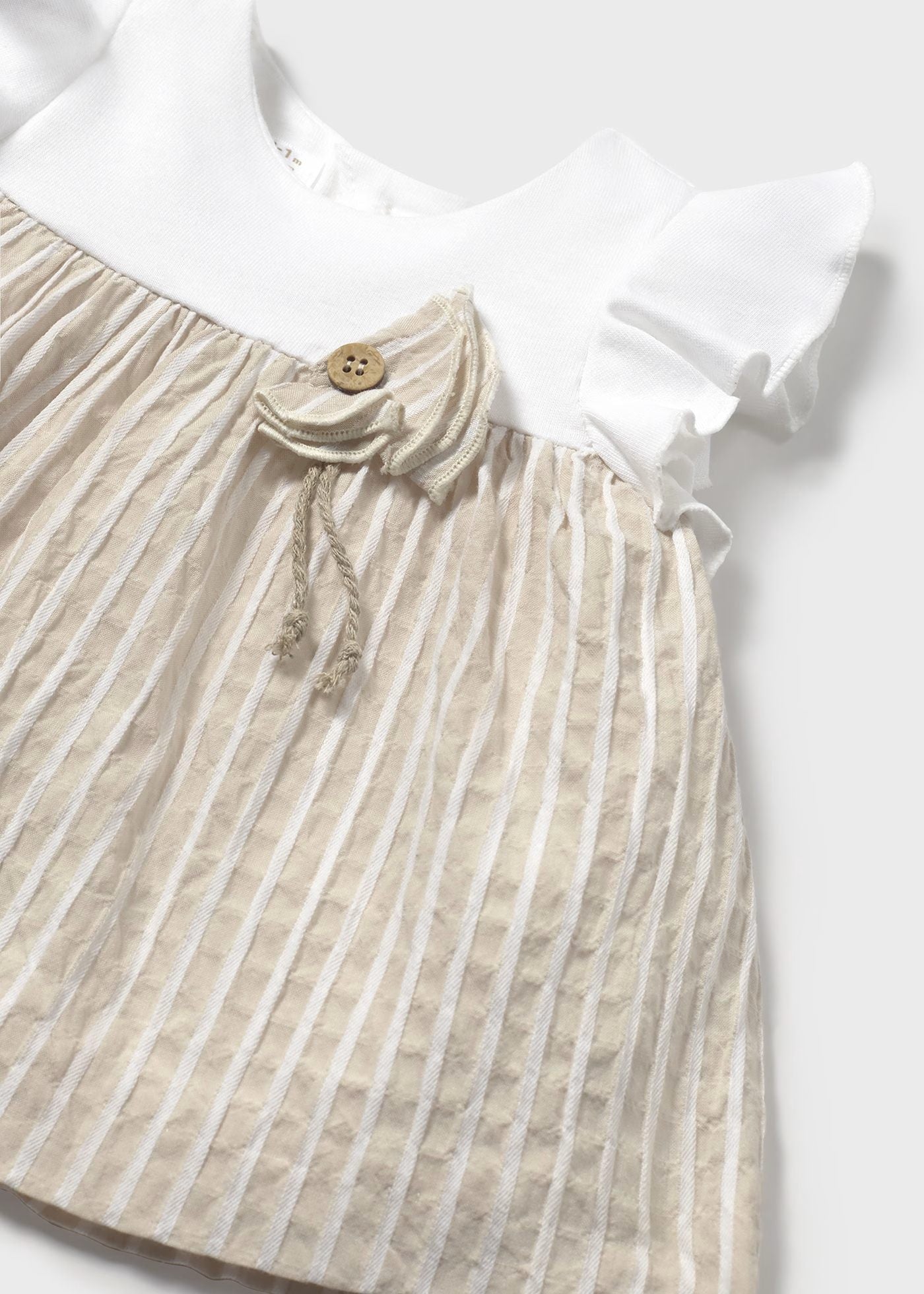 Vestido con cubrepañal combinado