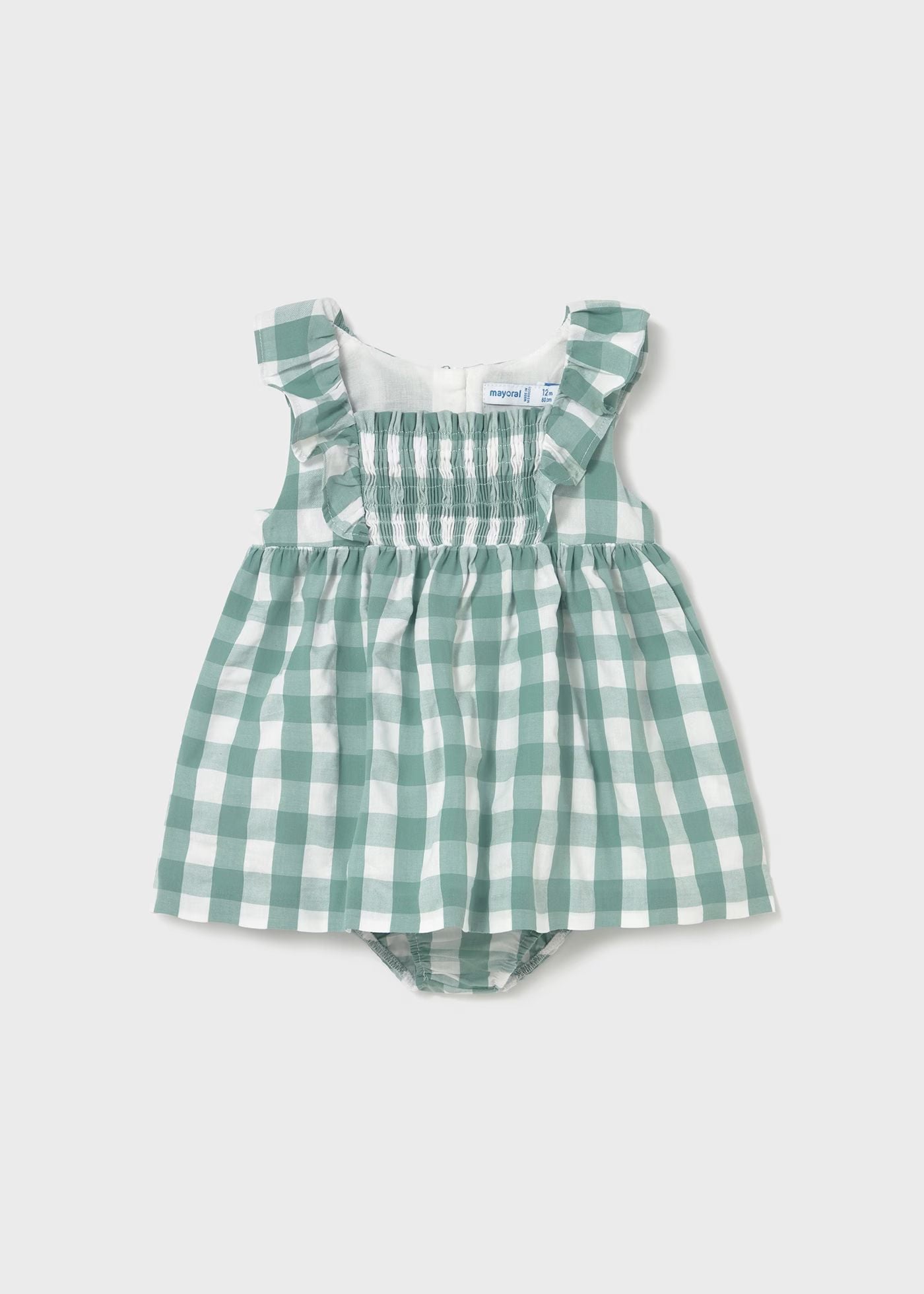 Vestido vichy con cubrepañal