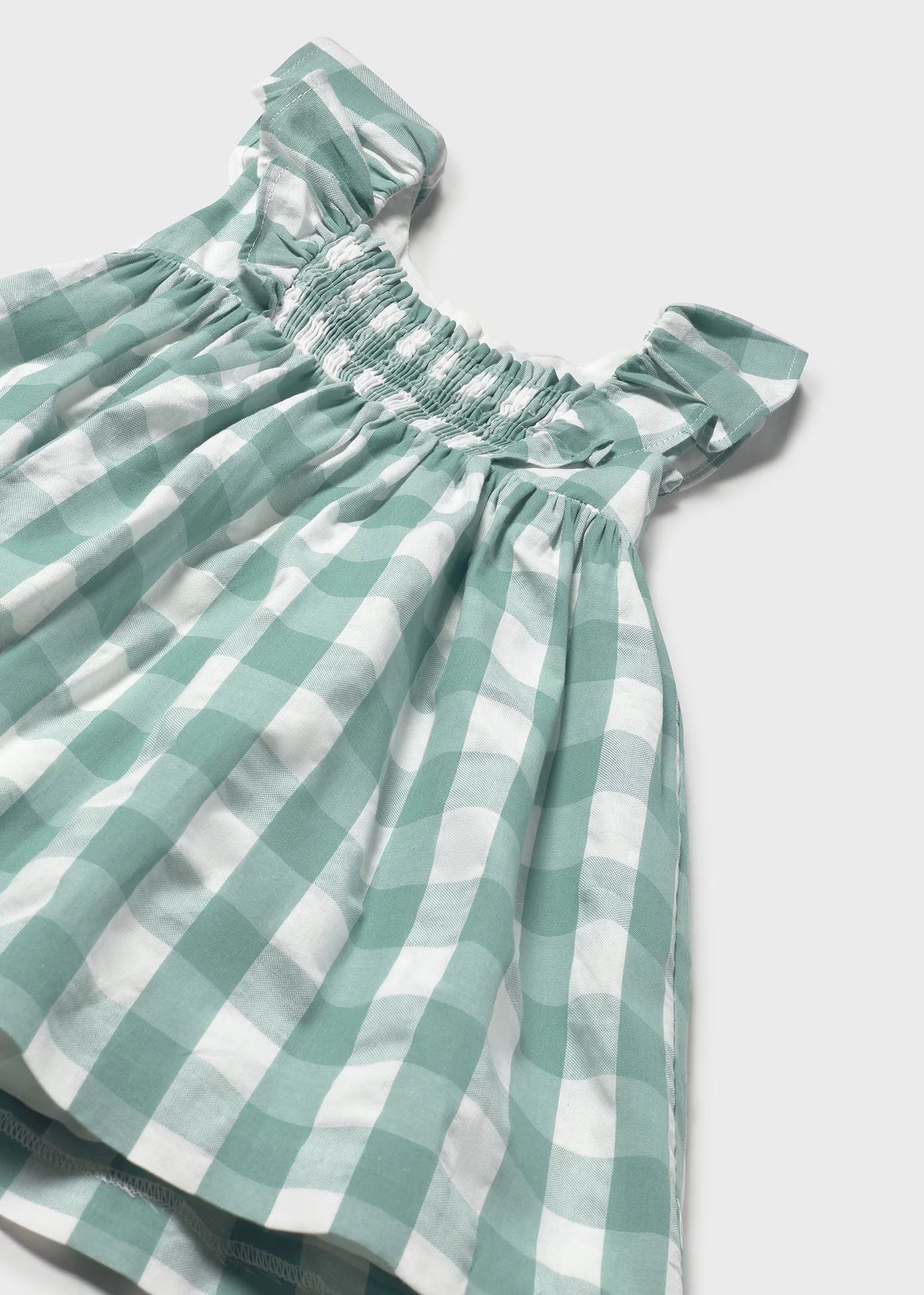 Vestido vichy con cubrepañal