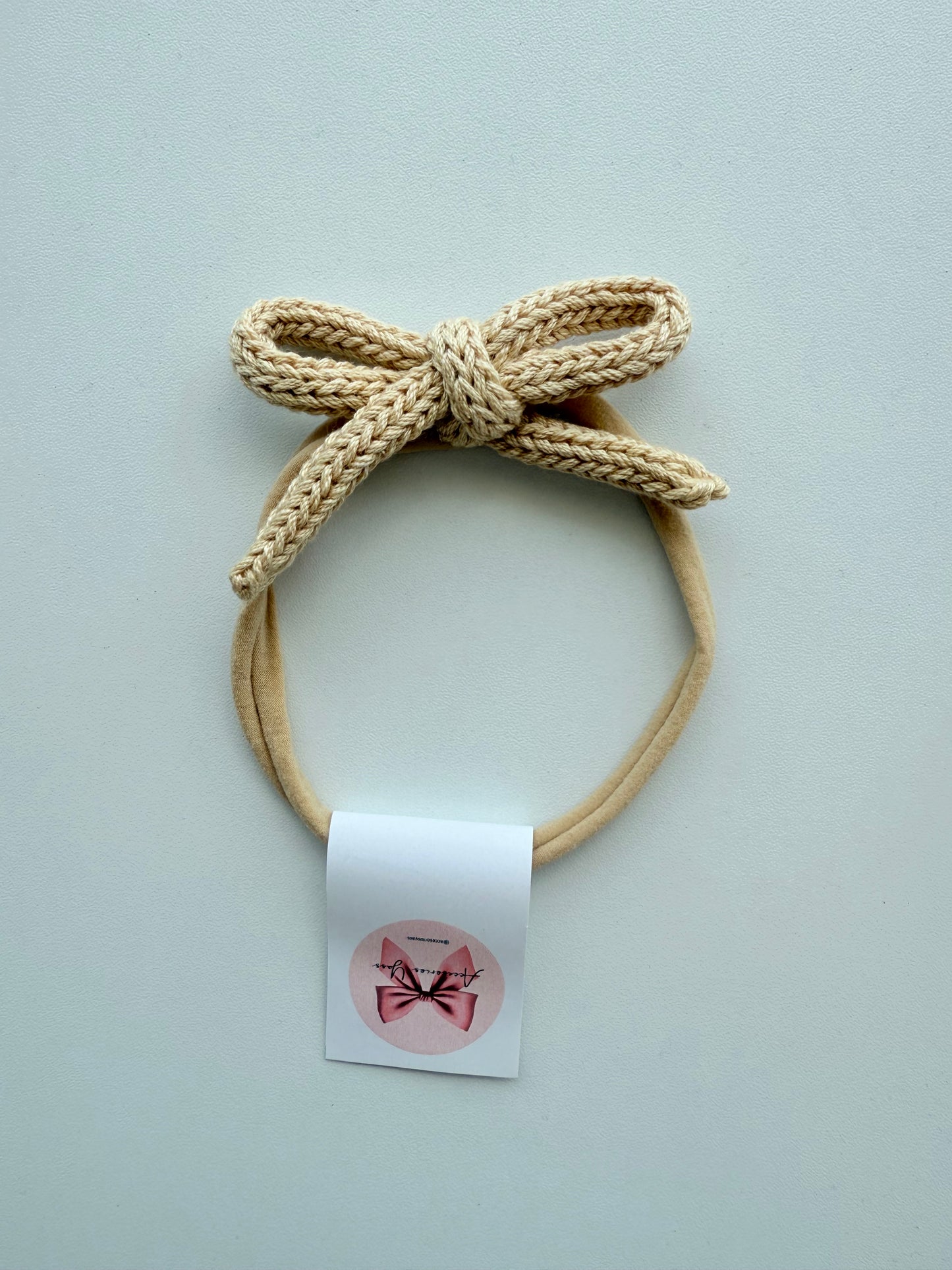 Banditas de cordón tejido tonos neutros