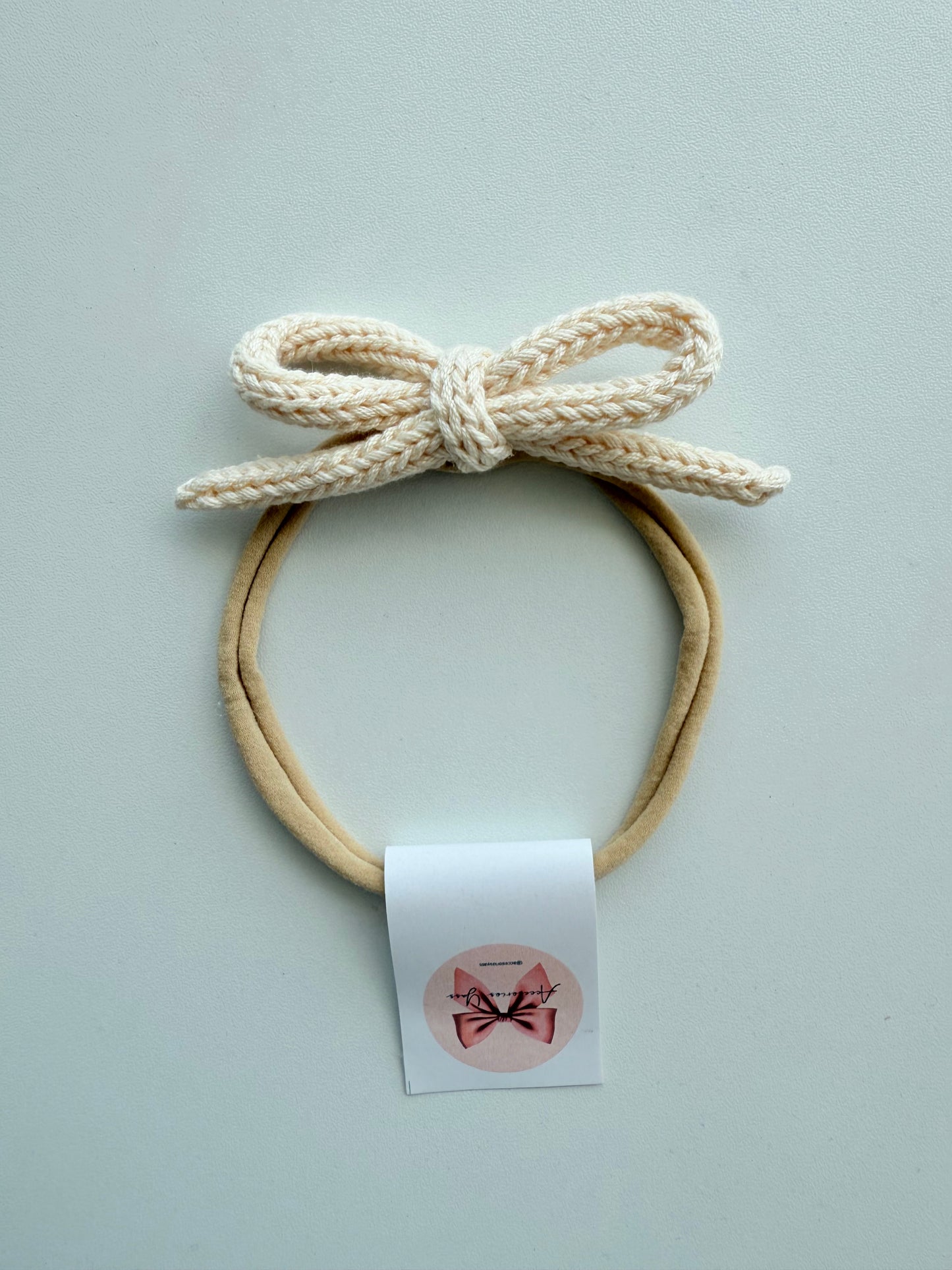 Banditas de cordón tejido tonos neutros