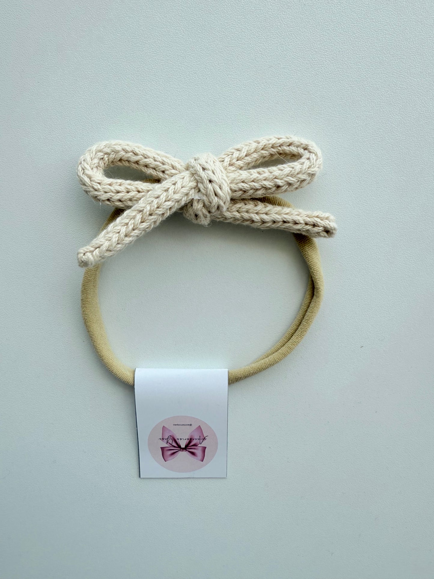 Banditas de cordón tejido tonos neutros