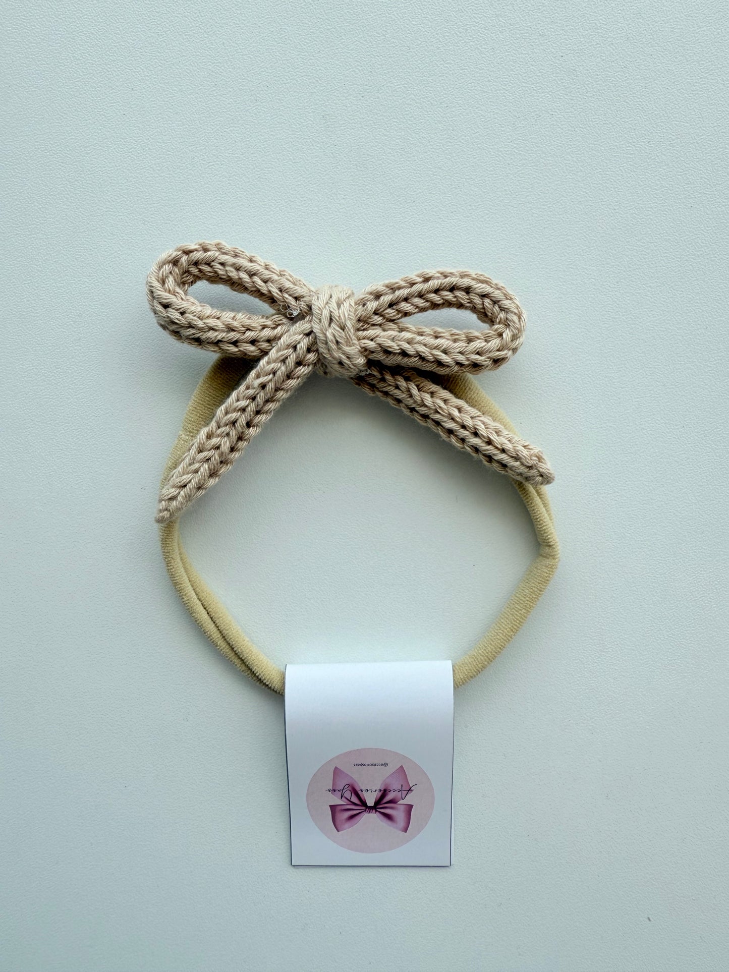 Banditas de cordón tejido tonos neutros