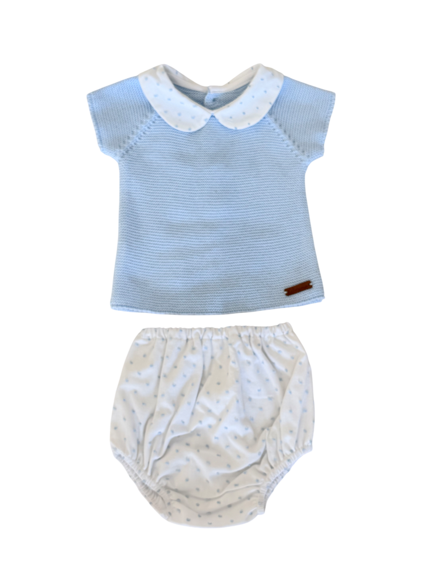 Conjunto tejido cubrepañal