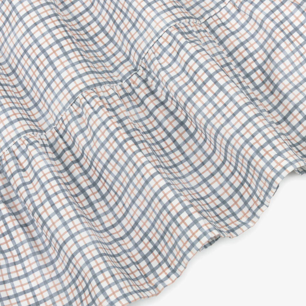 Vestido cuadros con olanes