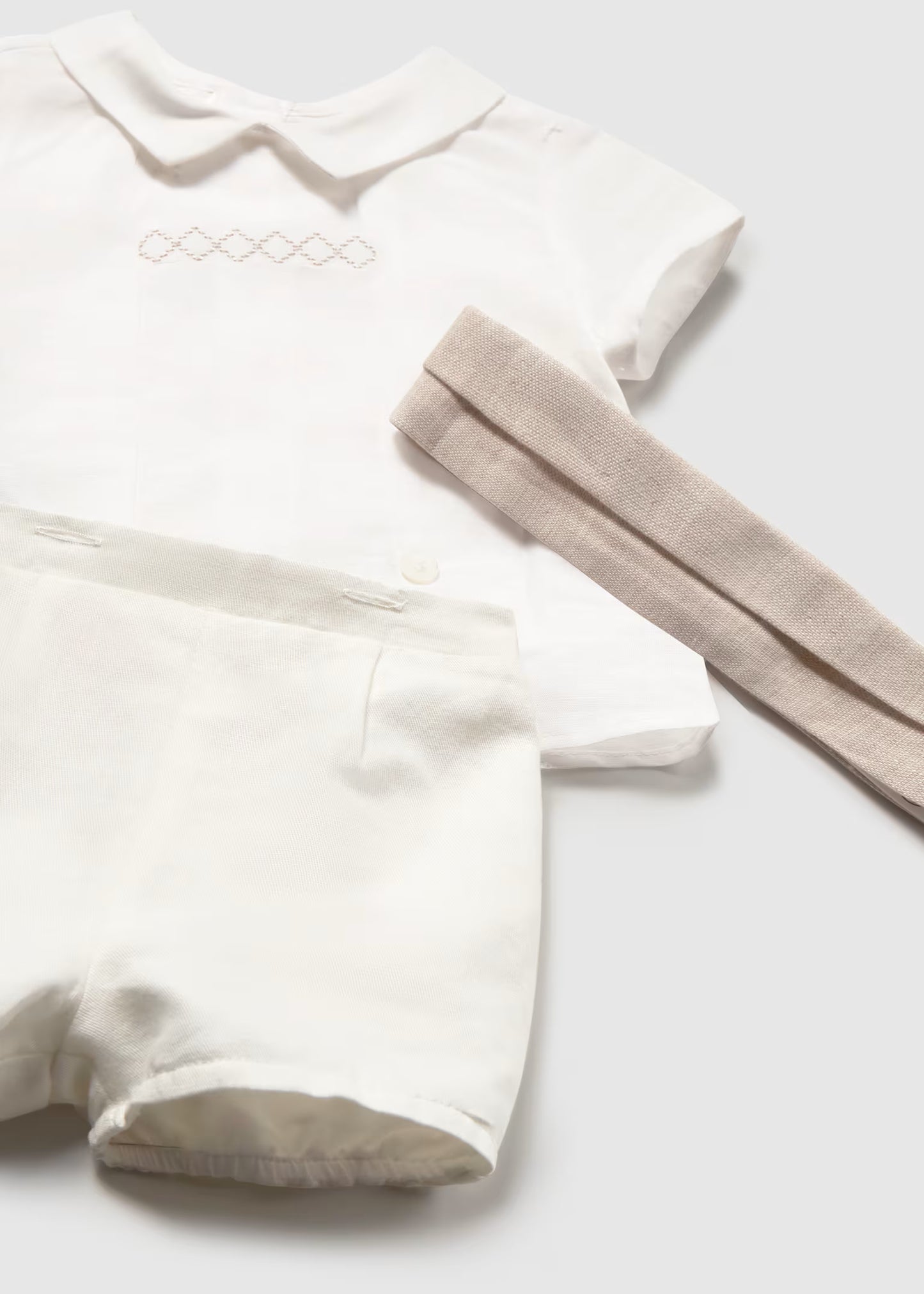 Conjunto ceremonia short y camisa