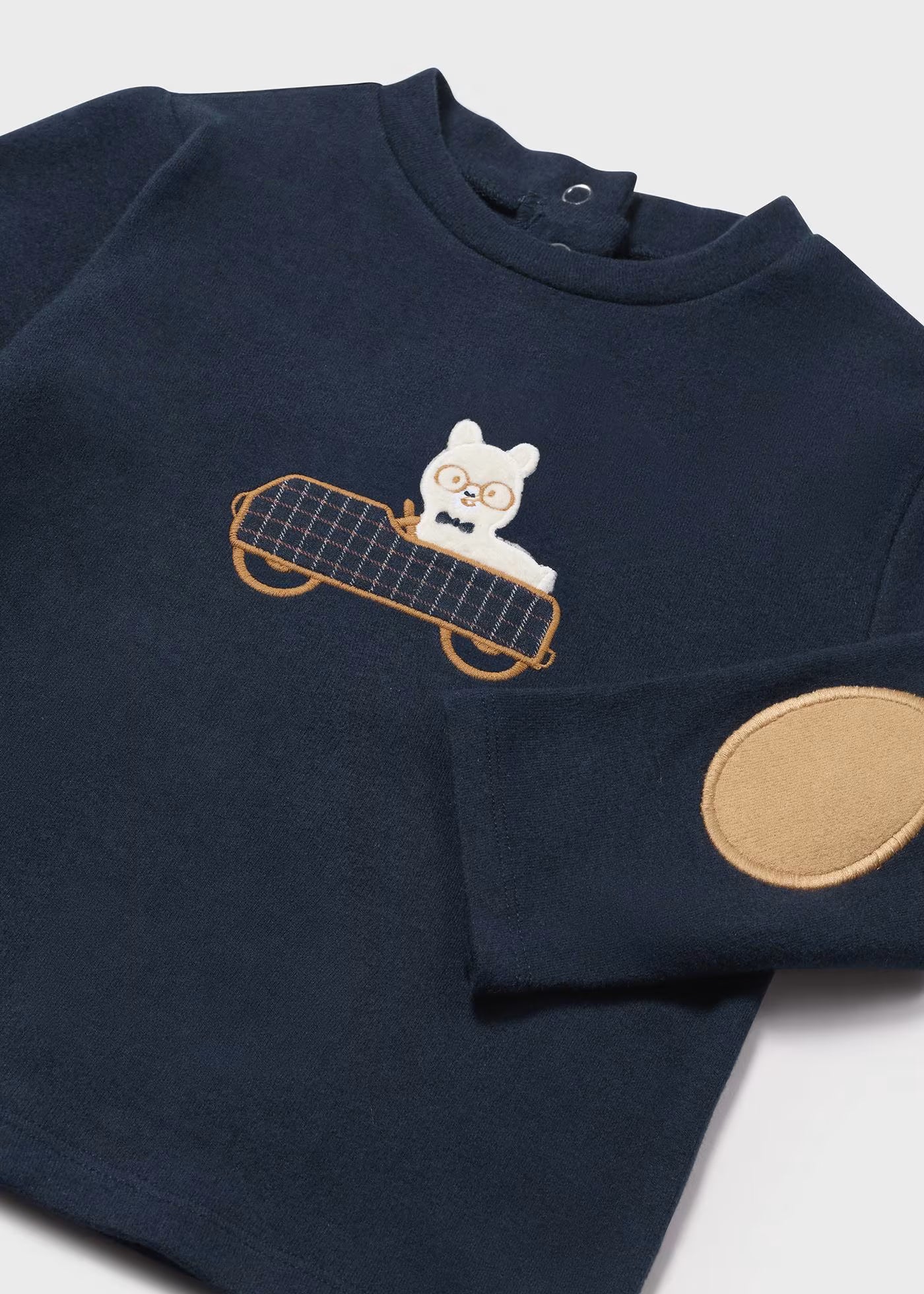 Playera alpaca con coderas