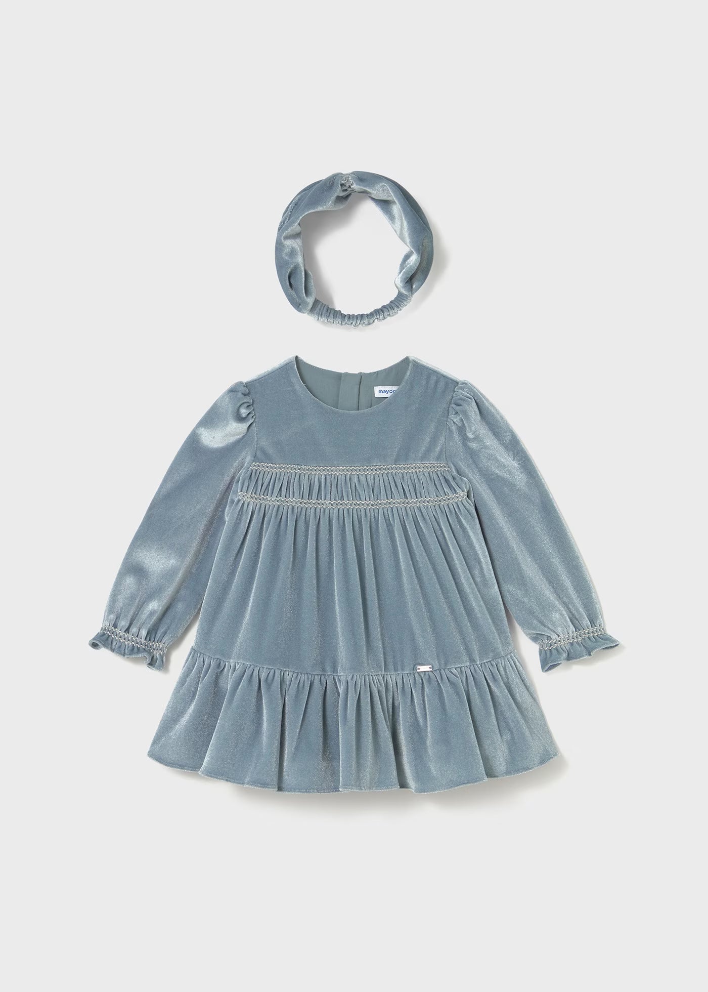 Vestido terciopelo con diadema