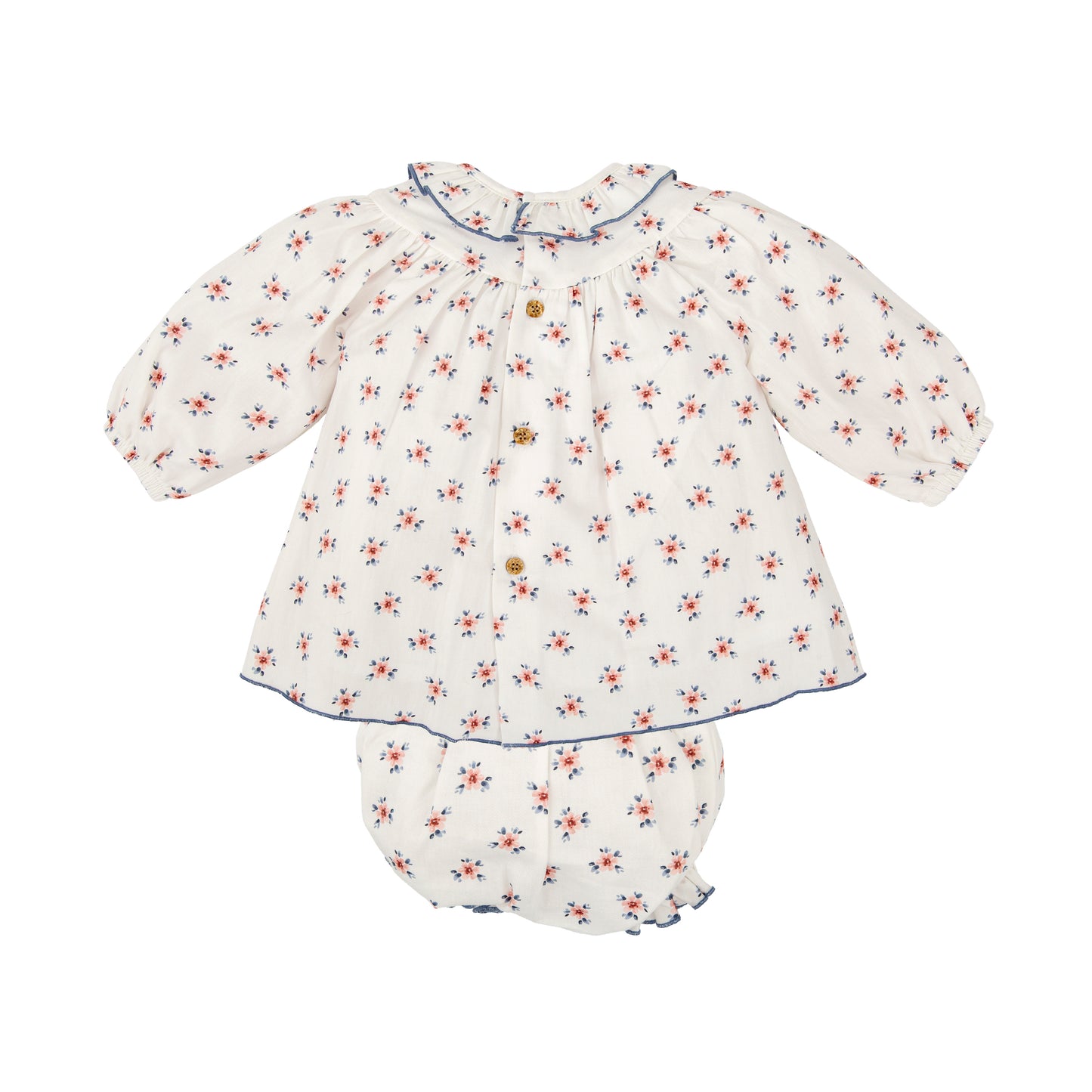 Vestido corto moño terciopelo con cubrepañal