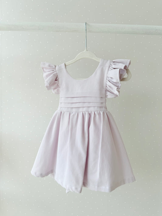 Vestido lazo plisado