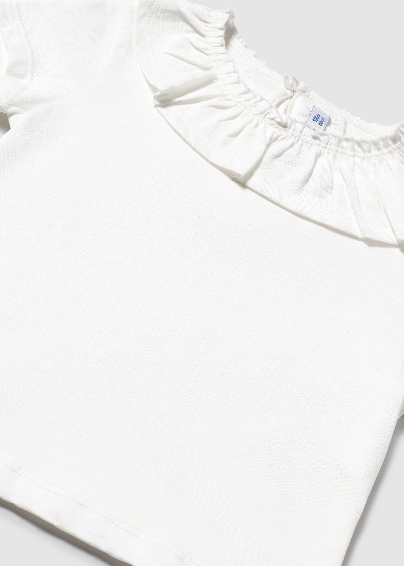 Blusa basica con cuello olán