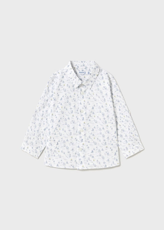 Camisa manga larga estampada barcos