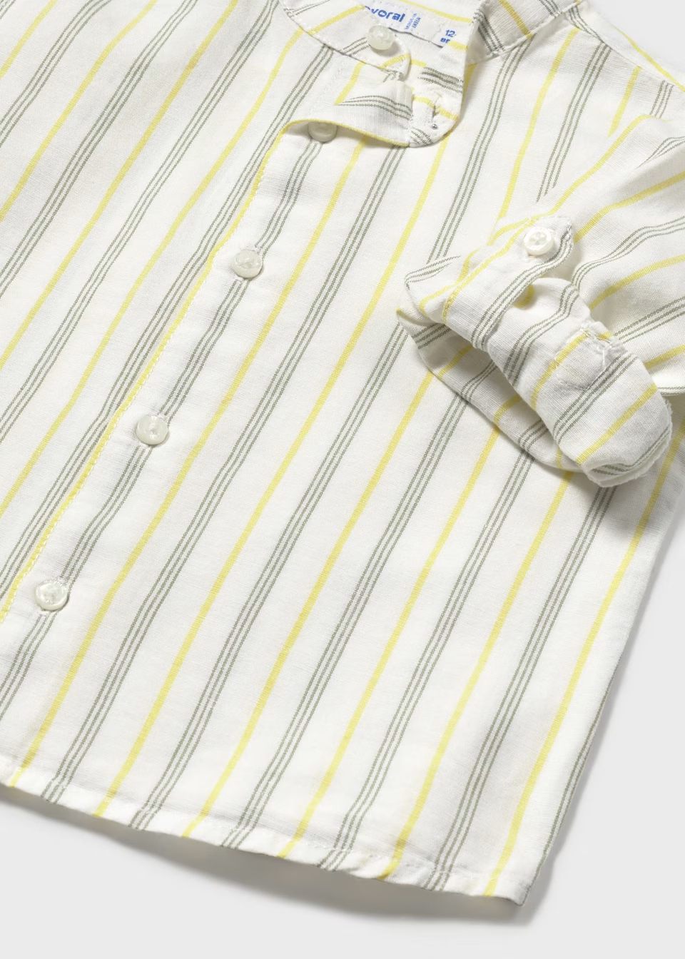 Camisa manga larga cuello mao