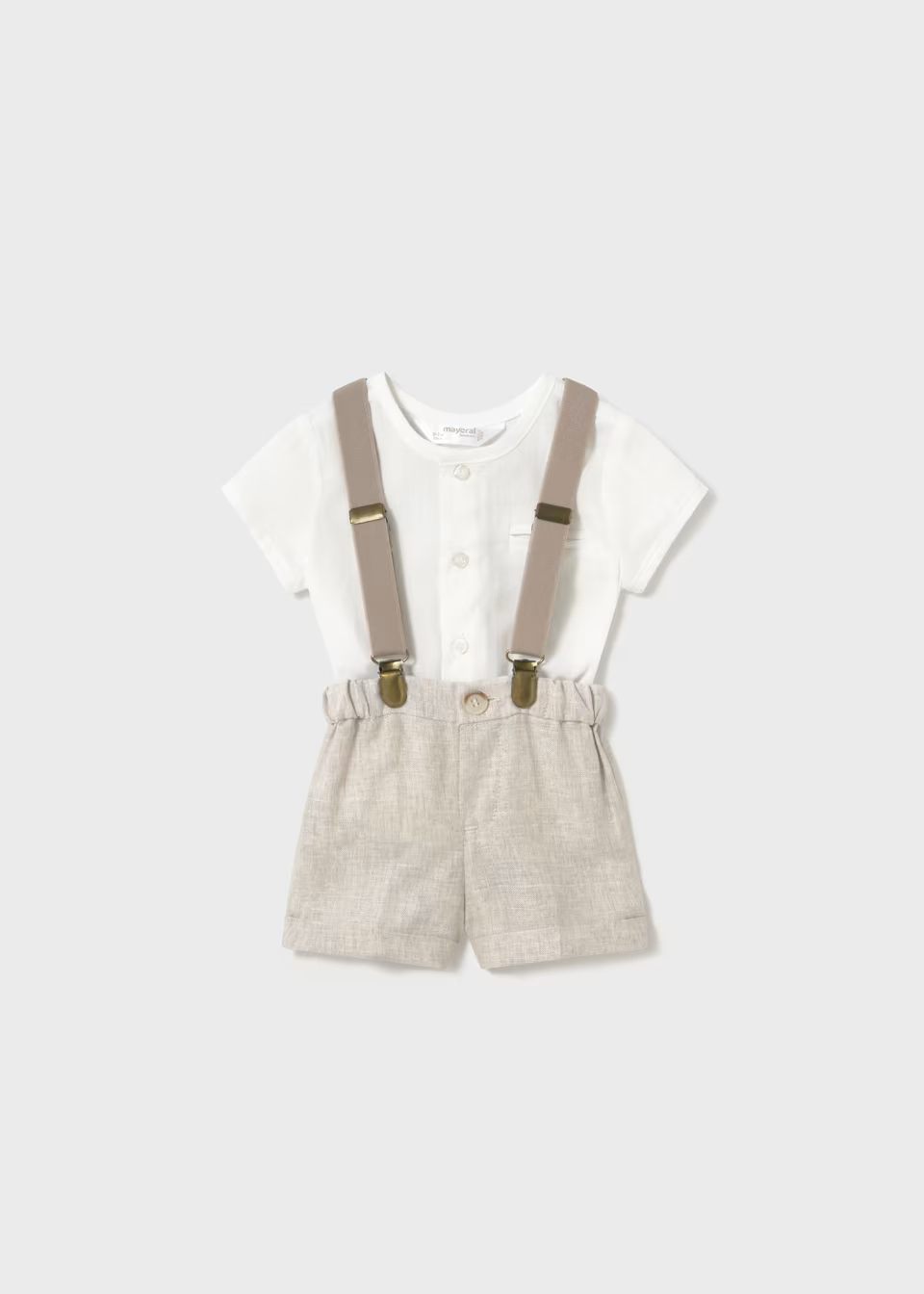 Conjunto short tirantes y camisa