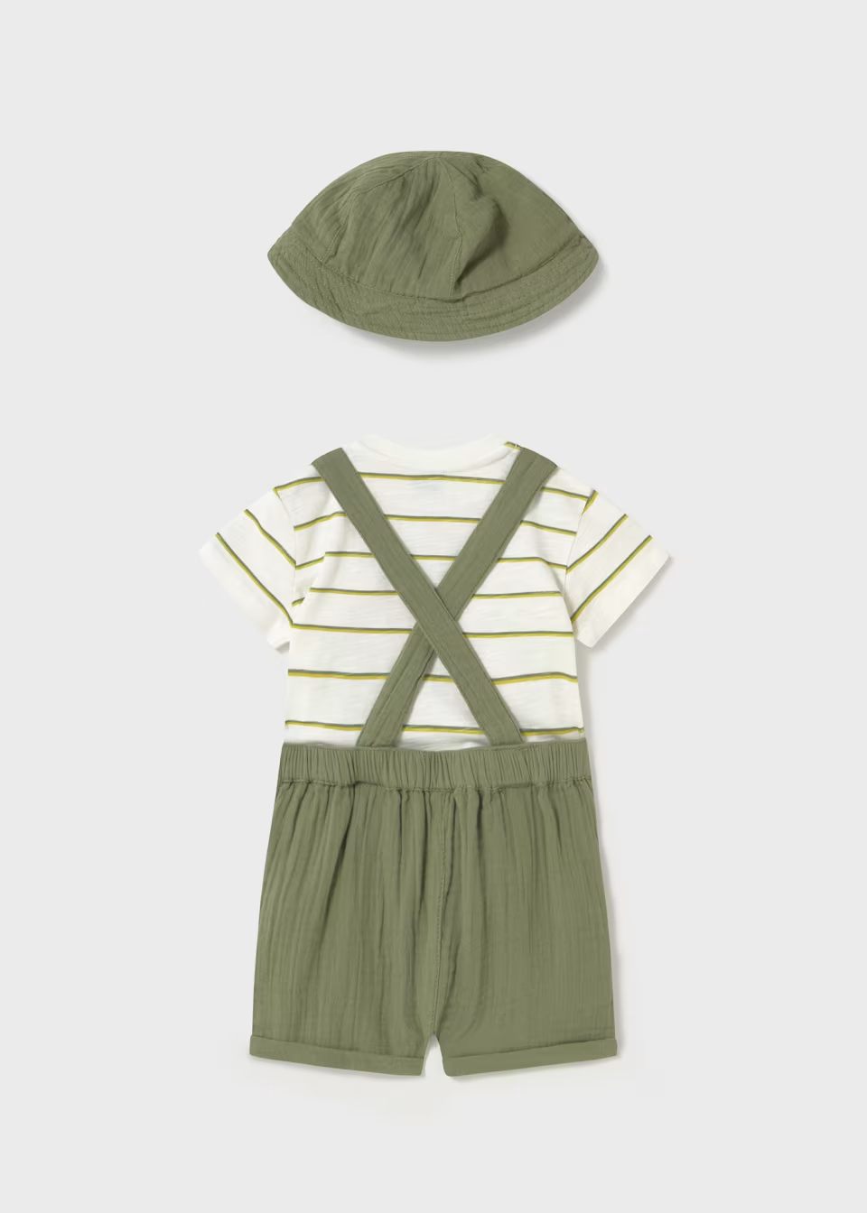 Conjunto 3 piezas peto con gorro