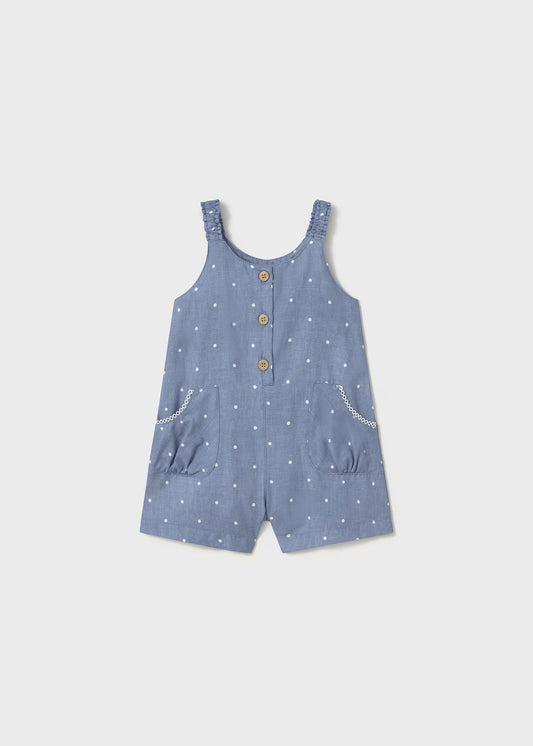 Overol corto estampado