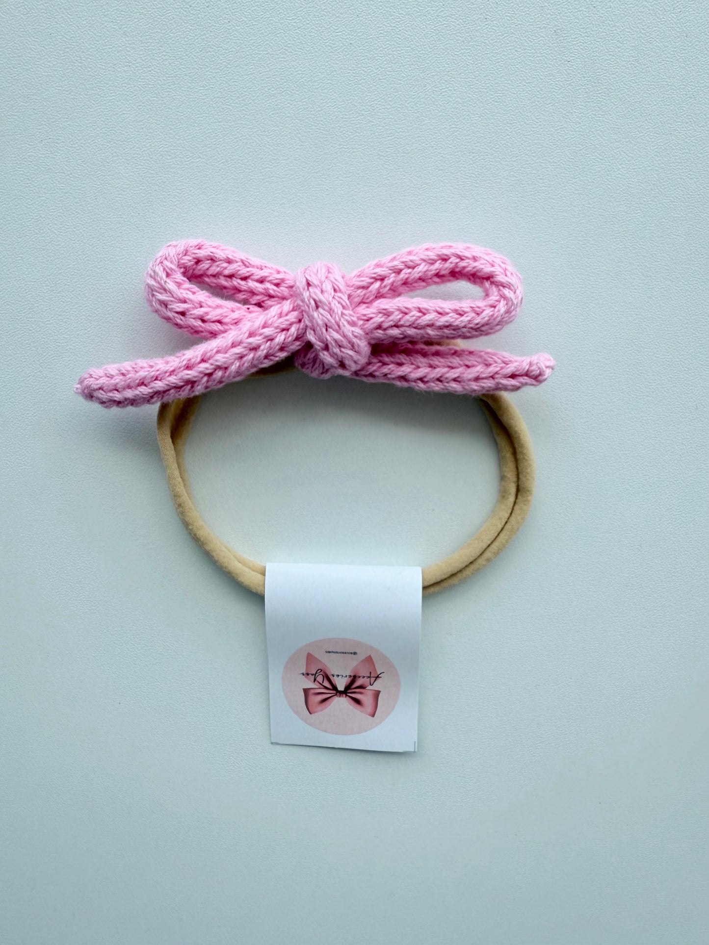 Banditas de cordón tejido tonos rosa