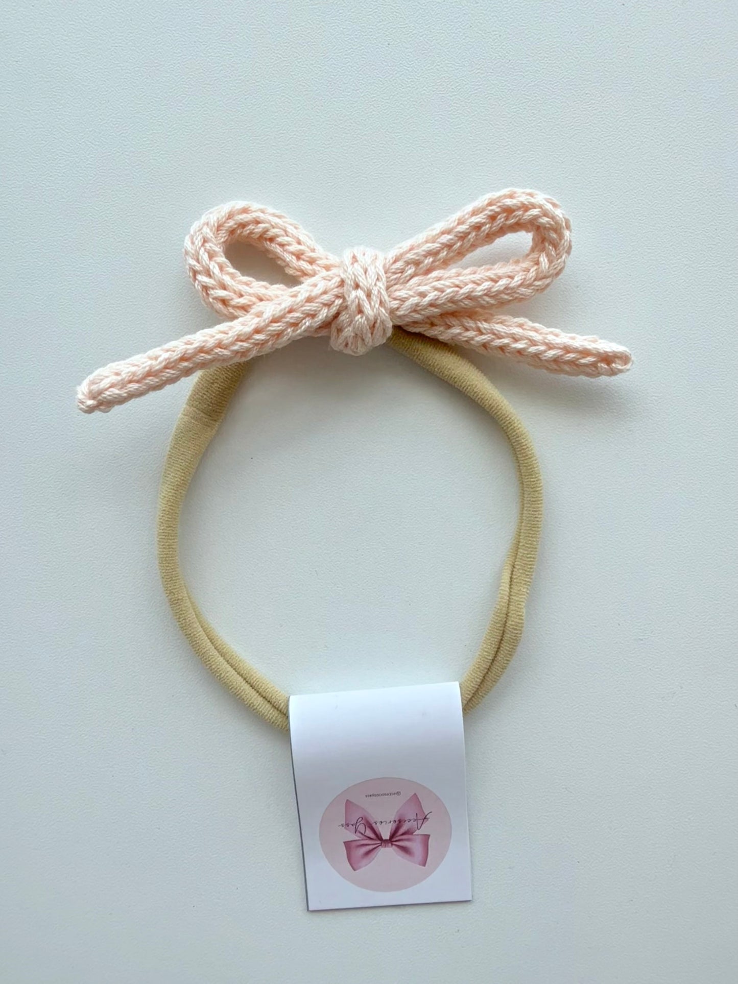 Banditas de cordón tejido tonos rosa