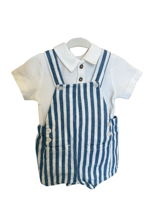 Peto rayas con body polo