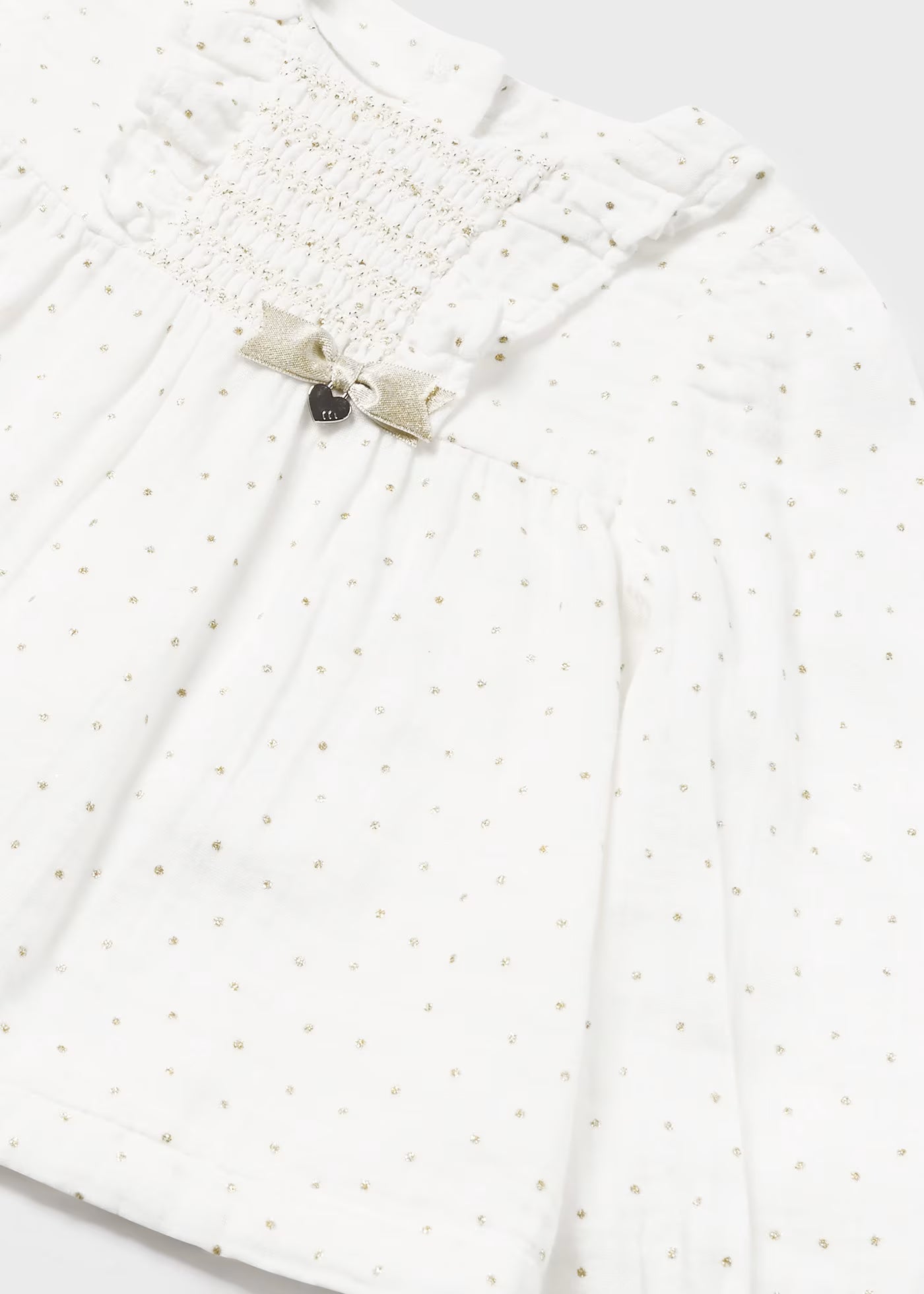 Blusa smock con moño