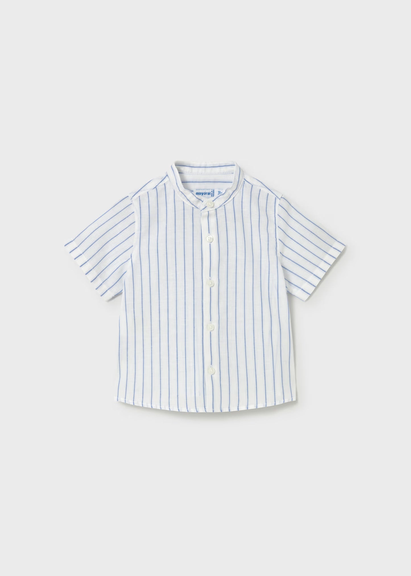 Peto con camisa rayas cuello mao