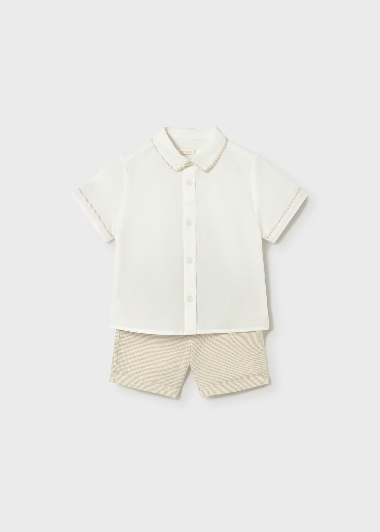 Conjunto short y camisa lino