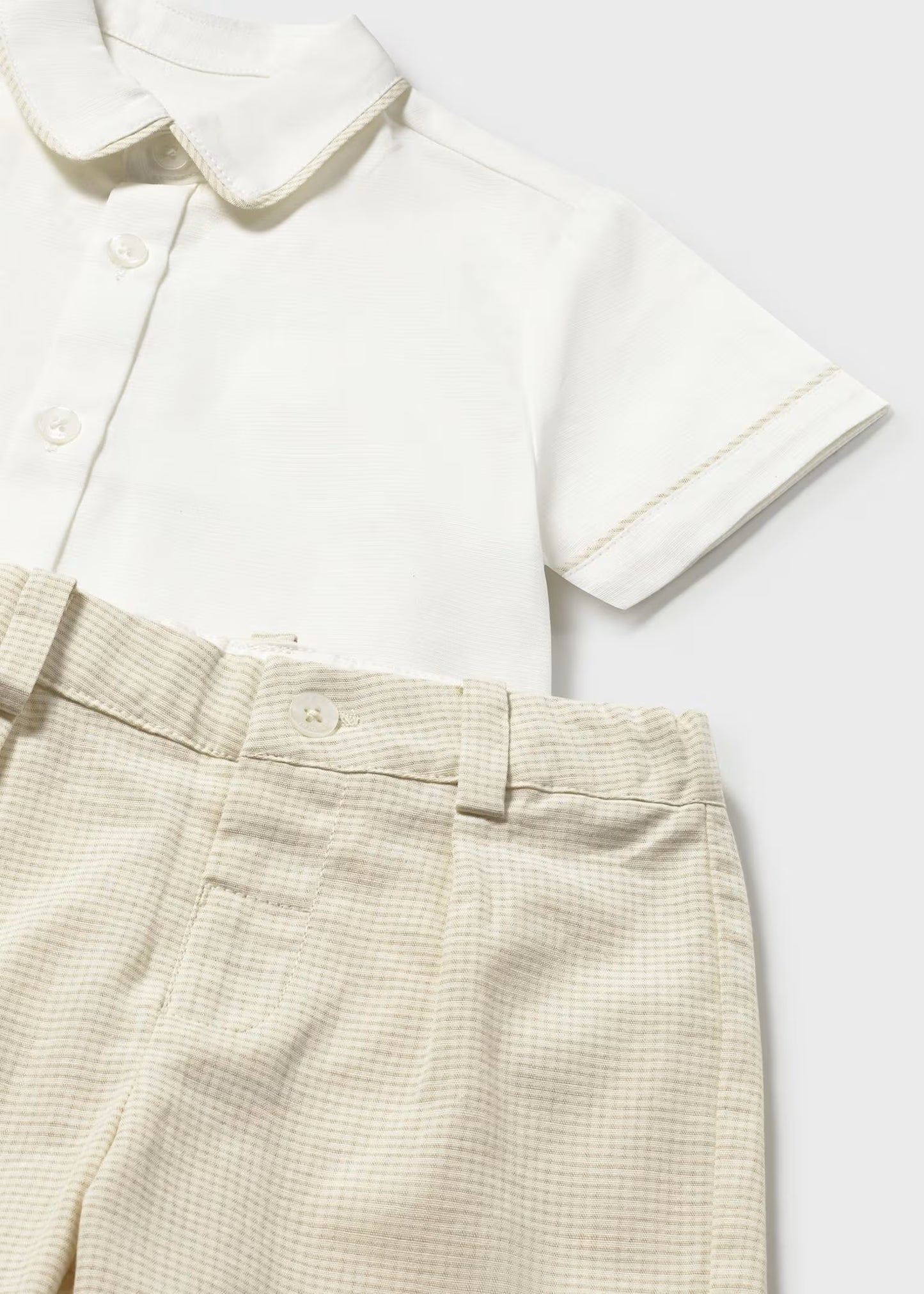 Conjunto short y camisa lino