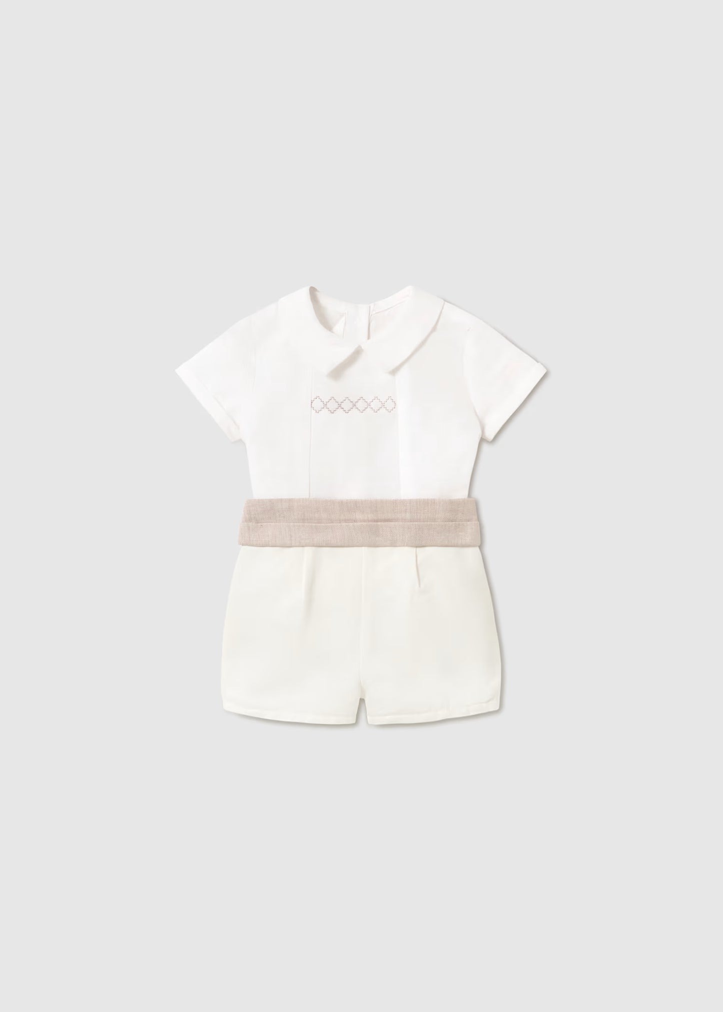 Conjunto ceremonia short y camisa