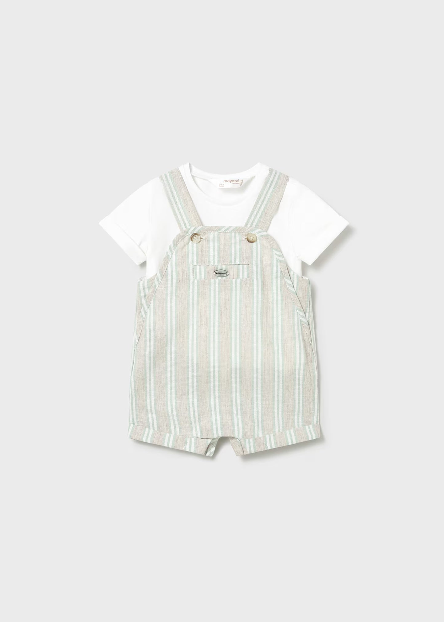 Conjunto peto rayas y playera