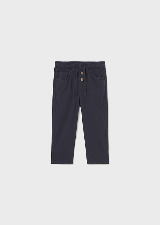 Pantalón recto con cordón ajustable