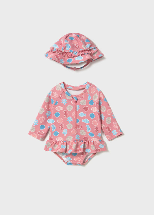 Traje de baño con gorro
