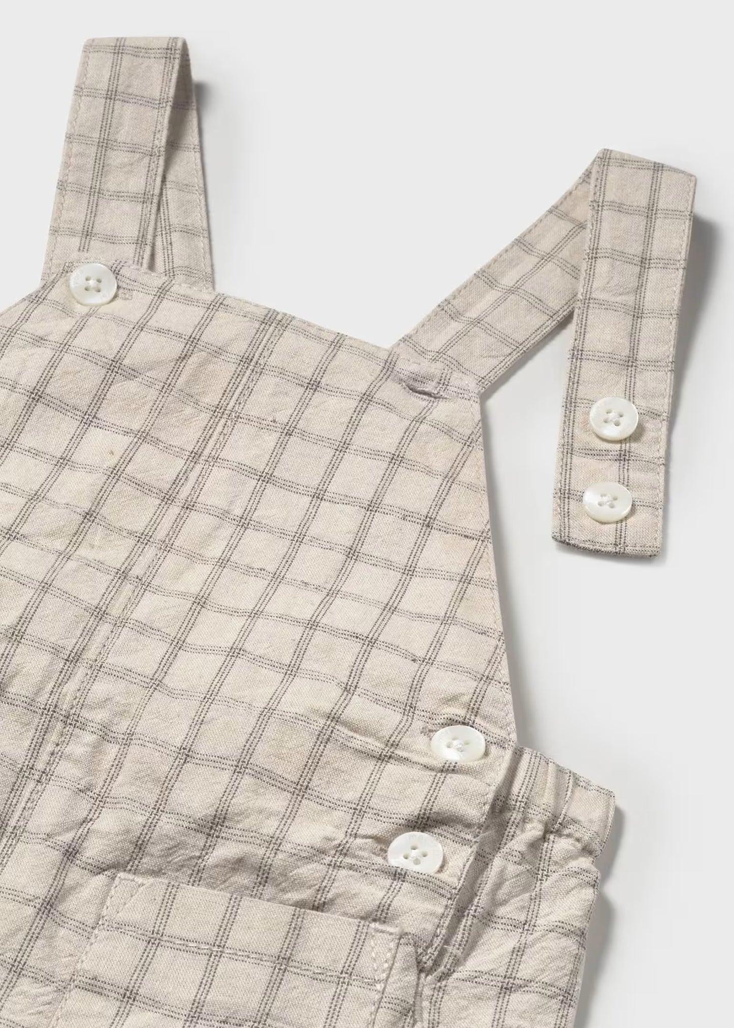 Peto con camisa lino