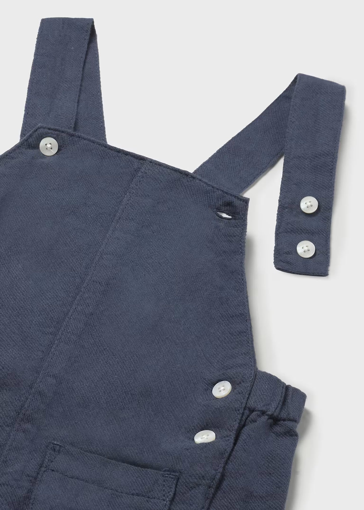 Peto con camisa rayas cuello mao