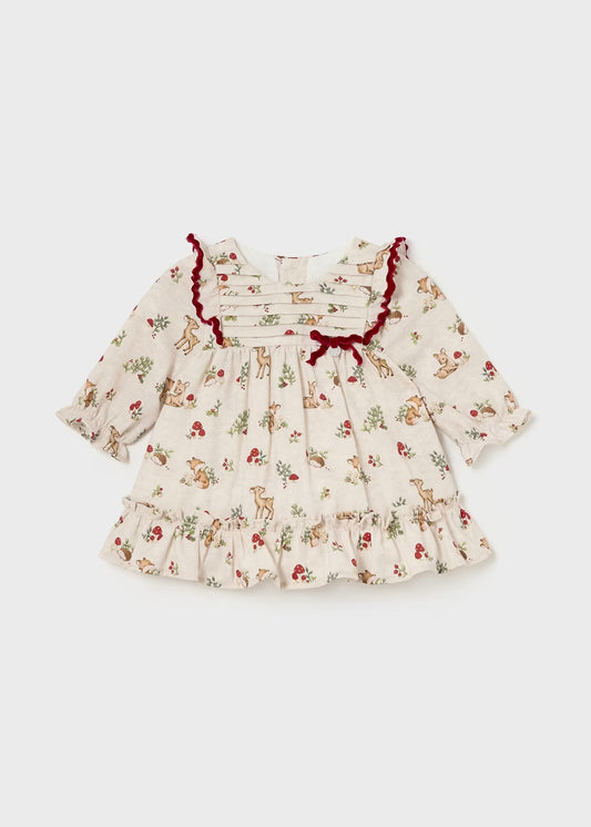 Vestido estampado renos