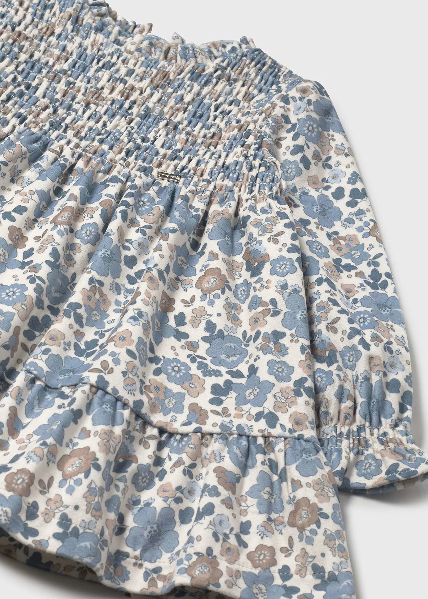 Vestido terciopelo estampado